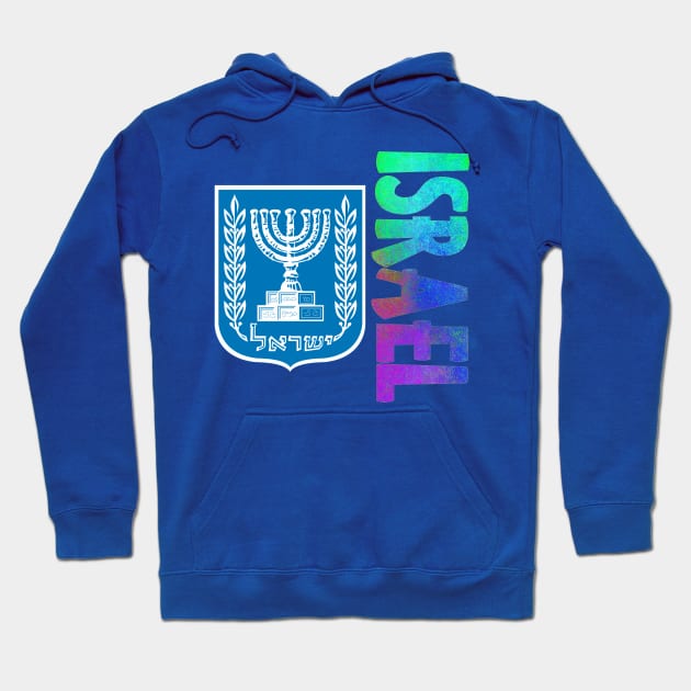 Israel Coat of Arms Design Hoodie by Naves